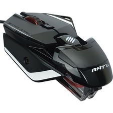 Mad Catz The Authentic R.A.T. 2+ Optical Gaming Mouse - Pixart PMW3325 - Cable - 1 Pack - USB - 5000 dpi - Scroll Wheel