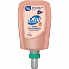 Dial Complete Antibacterial Foaming Hand Wash - FIT Universal Touch-Free - Original ScentFor - 33.8 fl oz (1000 mL) - Touchless Dispenser - Kill Germs - Hand - Moisturizing - Antibacterial - Peach - Non-drying - 3 / Carton