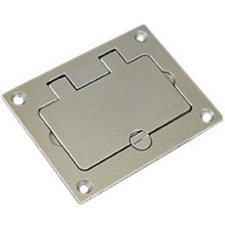 Wiremold Omnibox® Rectangular Nickel GFI Cover Plate