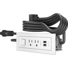 Hamilton ICO20W Grid-IT White 20A Cable Outlet Grid Fix Module with a White  Surround