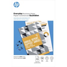 HP Laser Photo Paper - White - 95 Brightness - Tabloid - 11" x 17" - 32 lb Basis Weight - 120 g/m² Grammage - Glossy - 1 / Pack
