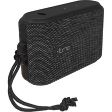 iHome iBT370V2GB Portable Bluetooth Speaker System - Gray, Black - Battery Rechargeable