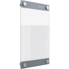 Quartet Infinity Magnetic Customizable Glass Board, 8.5" x 11" - 11" (279.40 mm) Height x 8.50" (215.90 mm) Width - Tempered Glass Surface - Frameless, Easy to Clean, Long Lasting, Magnetic, Dry Erase Surface - 1 Each