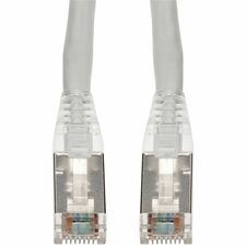 AddOn 18ft RJ-45 (Male) to RJ-45 (Male) white Cat6 Straight Shielded Twisted Pair PVC Copper Patch Cable