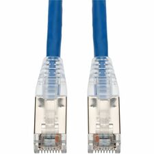 AddOn 30ft RJ-45 (Male) to RJ-45 (Male) Shielded Straight Blue Cat6A STP PVC Copper Patch Cable