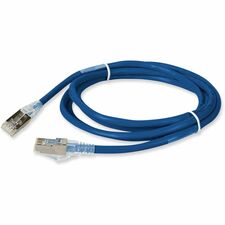 AddOn 6.5ft RJ-45 (Male) to RJ-45 (Male) Blue Cat6A Straight Shielded Twisted Pair PVC Copper Patch Cable