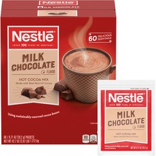 Nestle® Milk Chocolate Single-Serve Hot Chocolate Packets - 60 / Box
