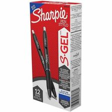 Sharpie S-Gel Pens - 0.7 mm Pen Point Size - Retractable - Blue Gel-based Ink - 12 / Dozen