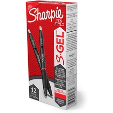 Sharpie S-Gel Pens - 0.7 mm Pen Point Size - Retractable - Red Gel-based Ink - 1 Dozen