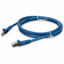 AddOn 5ft RJ-45 (Male) to RJ-45 (Male) Blue Microboot, Snagless Cat7 S/FTP PVC Copper Patch Cable