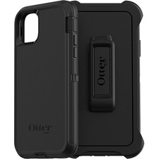 OtterBox Defender Carrying Case (Holster) Apple iPhone 11 Pro Max Smartphone - Black - Dirt Resistant Port, Dust Resistant Port, Lint Resistant Port, Anti-slip, Drop Resistant - Belt Clip - 1 Pack