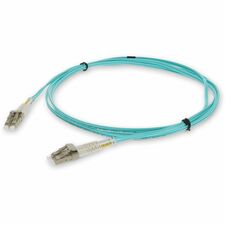 AddOn 0.7m LC (Male) to LC (Male) Aqua OM4 Duplex Fiber OFNR (Riser-Rated) Patch Cable