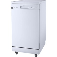 Danby 18" Portable Dishwasher - 18" (457.20 mm) - Portable - 8 Place Settings - 13.20 L Capacity - 4 Programmes - 52 dB - White