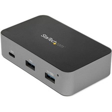 StarTech.com 4-Port USB C Hub - USB 3.2 Gen 2 (10 Gbps) - 3x USB-A & 1x USB-C - Powered - Universal Adapter Included - USB 3.1 Type C - External - 4 USB Port(s) - 4 USB 3.1 Port(s) - UASP Support - Linux, Mac, PC