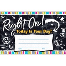 Trend Harmony Right On! Recognition Award - 5.5" Width x 0.3" Length - Multicolor - 30 / Pack