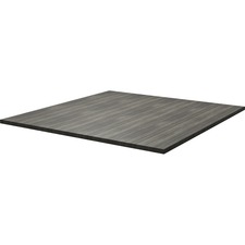 Heartwood 48" Square Top - 47.5" x 47.5"1" - Material: Thermofused Laminate (TFL), Wood Grain, Particleboard, Polyvinyl Chloride (PVC) Edge - Finish: Gray DuskGray Dusk