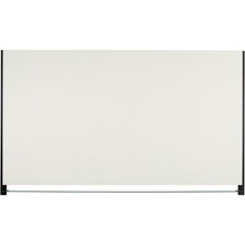 Quartet Evoque Magnetic Glass Dry Erase Board - 39" (3.3 ft) Width x 22" (1.8 ft) Height - White Glass Surface - Black Aluminum Frame - Rectangle - Assembly Required - 1 Each