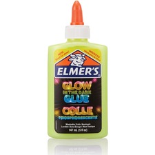 Elmers Glow In The Dark Pourable Glue - Art, Craft, Project, Classroom Activities - 1 Each - Yellow