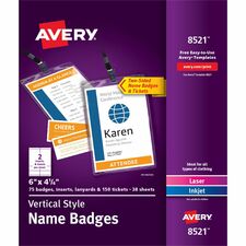 Avery AVE8521 Name Badge Kit