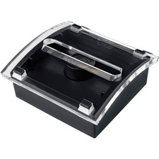 3M Pop-Up Design Series Note Dispenser - Black, Clear