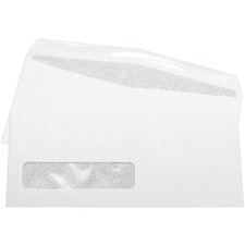 Supremex Commercial Envelope #10, White, 500/Box - Commercial - #10 - 9 1/2" Width x 4 1/8" Length - 24 lb - Gummed Flap - 500 / Box - White Wove Window