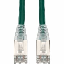 AddOn 20ft RJ-45 (Male) to RJ-45 (Male) Shielded Straight Green Cat6A STP PVC Copper Patch Cable