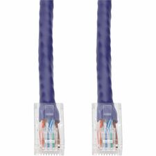 AddOn 10ft RJ-45 (Male) to RJ-45 (Male) Straight Non-Booted, Non-Snagless Purple Cat6A UTP Copper PVC Patch Cable