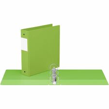 Davis Group Premium Economy, Round Ring, Binder, (Lime Green, 2") - 2" (50.80 mm) Binder Capacity - Letter - 8 1/2" (215.90 mm) x 11" (279.40 mm) Sheet Size - 400 Sheet Capacity - 3 x 2" (50.80 mm) Ring(s) - Fastener(s): Round Ring - Pocket(s): 2, Inside Front & Back - Polypropylene - Lime Green - Recycled - Label Holder, Eco-friendly - 1 Each