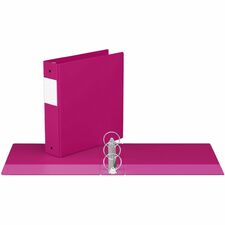 Davis Group Premium Economy, Round Ring, Binder, (Pink, 2") - 2" (50.80 mm) Binder Capacity - Letter - 8 1/2" (215.90 mm) x 11" (279.40 mm) Sheet Size - 400 Sheet Capacity - 3 x 2" (50.80 mm) Ring(s) - Fastener(s): Round Ring - Pocket(s): 2, Inside Front & Back - Polypropylene - Pink - Recycled - Label Holder, Eco-friendly - 1 Each