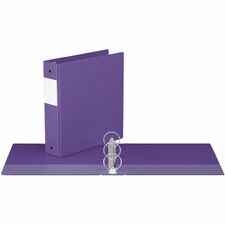 Davis Group Premium Economy, Round Ring, Binder, (Purple, 2") - 2" (50.80 mm) Binder Capacity - Letter - 8 1/2" (215.90 mm) x 11" (279.40 mm) Sheet Size - 400 Sheet Capacity - 3 x 2" (50.80 mm) Ring - Fastener: Round Ring - Pocket: 2, Inside Front & Back - Polypropylene - Purple - Recycled - Label Holder, Eco-friendly - 1 Each