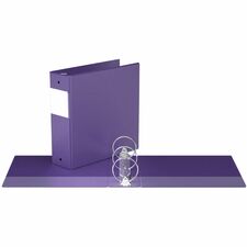 Davis Group Premium Economy, Round Ring, Binder, (Purple, 3") - 3" (76.20 mm) Binder Capacity - Letter - 8 1/2" (215.90 mm) x 11" (279.40 mm) Sheet Size - 600 Sheet Capacity - 3 x 3" (76.20 mm) Ring(s) - Fastener(s): Round Ring - Pocket(s): 2, Inside Front & Back - Polypropylene - Purple - Recycled - Label Holder, Eco-friendly - 1 Each