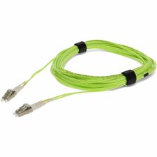 AddOn 4m LC (Male) to LC (Male) Straight Lime Green OM5 Duplex Fiber OFNR (Riser-Rated) Patch Cable