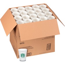 We Proudly Serve 12 oz Hot Cups - 1000 / Carton - White, Green - Coffee, Hot Drink, Tea, Hot Chocolate, Cappuccino