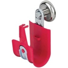 Platinum Tools 2" Side Mount Magnet HPH J-Hook, Red, Box of 10