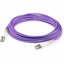 AddOn 575ft LC (Male) to LC (Male) OM3 Aqua Duplex Fiber OFNR (Riser-Rated) Patch Cable