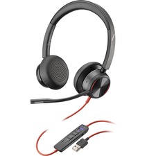 Plantronics Premium Corded UC Headset - Stereo - USB Type A - Wired - 32 Ohm - 20 Hz - 20 kHz - Over-the-head - Binaural - Supra-aural - 7.2 ft Cable - Noise Cancelling Microphone - Noise Canceling