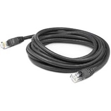 AddOn 2ft RJ-45 (Male) to RJ-45 (Male) Black Cat6 STP PVC Copper Patch Cable