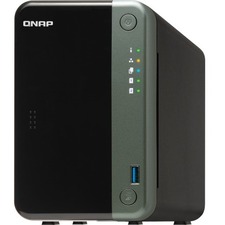 QNAP Professional Quad-core 2.0 GHz NAS with 2.5GbE Connectivity and PCIe Expansion - Intel Celeron J4125 Quad-core (4 Core) 2 GHz - 2 x HDD Supported - 0 x HDD Installed - 2 x SSD Supported - 0 x SSD Installed - 4 GB RAM DDR4 SDRAM - Serial ATA/600 Controller - RAID Supported - 0, 1, JBOD RAID Levels - 2 x Total Bays - 2 x 2.5"/3.5" Bay - 1 x Total Slot(s) - 2.5 Gigabit Ethernet - HDMI - 5 USB Port(s) - 3 USB 2.0 Port(s) - Network (RJ-45) - QTS 4.4.2 - TCP/IP, IPv4, IPv6, DHCP, DDNS, NAT, 