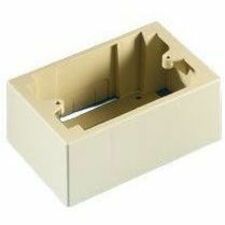 Ortronics Mounting Box for Surface Mount Box - Electrical Ivory