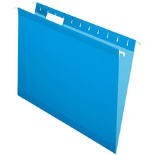 TOPS Letter Hanging Folder - 8 1/2" x 11" - Blue - 25 / Box