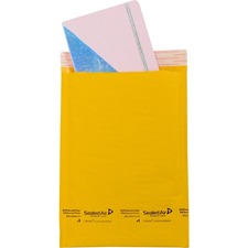 Sealed Air Jiffylite" Bubble Mailing Envelope - Bubble - #1 - 12" Width x 7 1/4" Length - Peel & Seal - Kraft Paper, Plastic - 25 / Pack