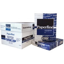 Paperline Office Paper - White - 92 Brightness - Letter - 8 1/2" x 11" - 20 lb Basis Weight - 5000 / Box