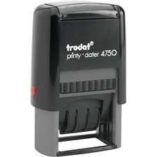 Trodat Printy Dater 4750 Self-Inking Date Stamp - Date Stamp - Plastic - 1 Each