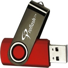 Proflash Classic Flash Drive - 16 GB - USB 2.0 - Red - 1 Each