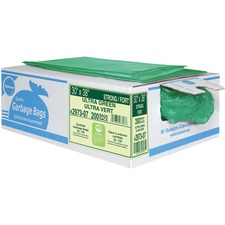 Ralston Industrial Garbage Bags - 30" (762 mm) Width x 38" (965.20 mm) Length - Green - Linear Low-Density Polyethylene (LLDPE), Hexene Resin - 200/Box - Industrial, Garbage