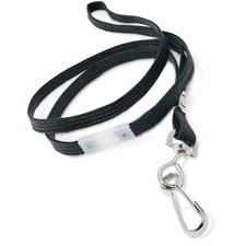 GBC Breakaway Lanyard - 12 / Pack - Black - Nylon, Metal