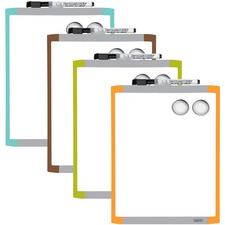 Quartet Dry Erase Whiteboard - 14" (1.2 ft) Width x 11" (0.9 ft) Height - White Surface - Assorted Plastic Frame - Rectangle - 1 Each