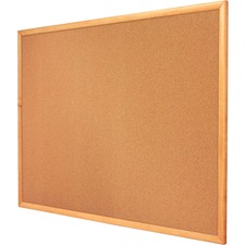 Quartet Standard Cork Bulletin Board, Oak Finish Frame, 2? x 1.5? - 18" (457.20 mm) Height x 24" (609.60 mm) Width - Natural Cork Surface - Self-healing, Mounting System, Heavy Duty, Durable, Crumble Resistance - Light Oak Frame - 1 Each