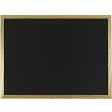 Quartet Economy Chalkboard, 3? x 2? - 36" (3 ft) Width x 24" (2 ft) Height - Black Surface - Black Oak Frame - Rectangle - 1 Each