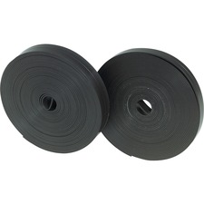 Quartet Magnetic Grid Tape for Boards - 25 ft (7.6 m) Length x 0.50" (12.7 mm) Width - 1 Each - Black